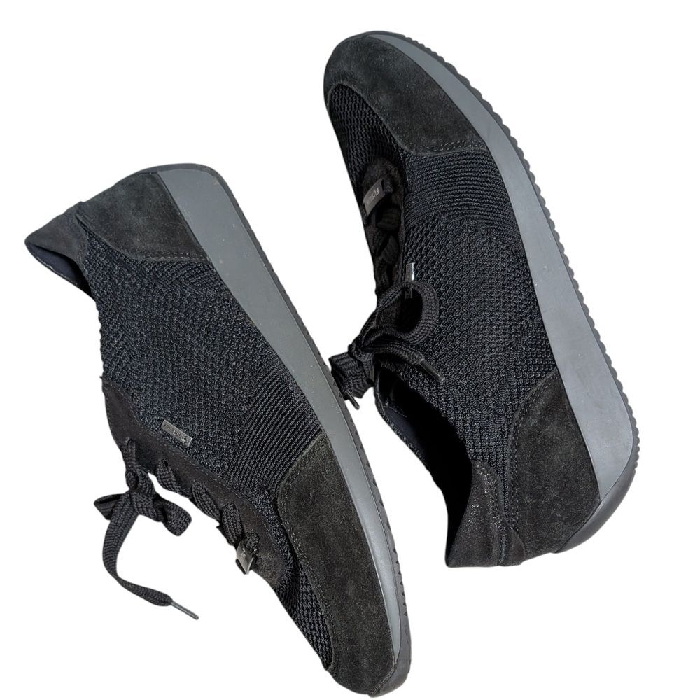 Ara Lila Black Suede Gore-Tex Oxford comfort waterproof sneaker size 7 lace up - Picture 6 of 9
